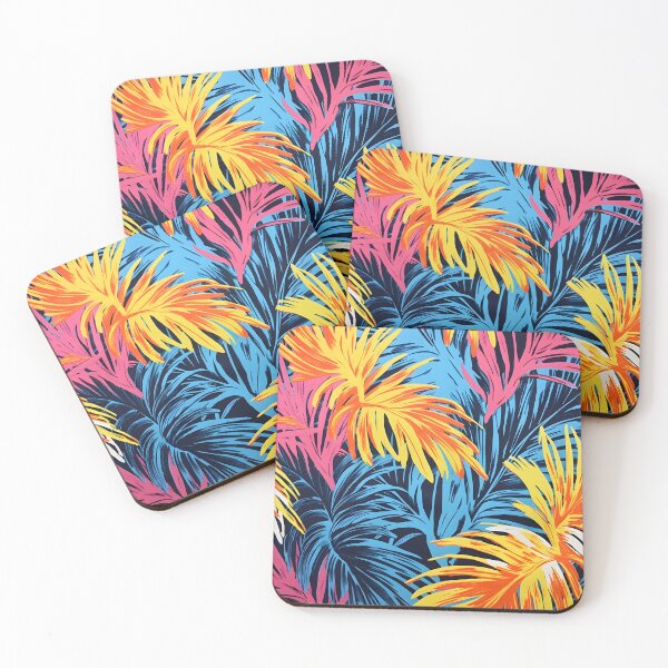 Item preview, colorful tropical palm fronds print designed and sold by dcrc.