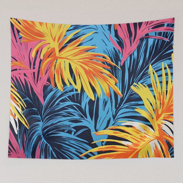 Item preview, colorful tropical palm fronds print designed and sold by dcrc.