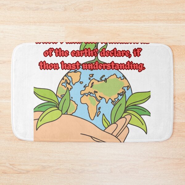 Item preview, JOB 38:4 Where wast thou when I laid the foundations of the earth? declare, if thou hast understanding. designed and sold by Hinny8.
