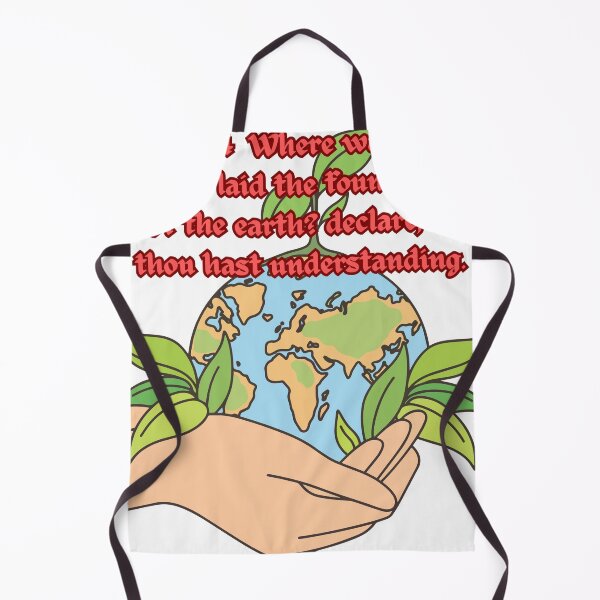 Item preview, JOB 38:4 Where wast thou when I laid the foundations of the earth? declare, if thou hast understanding. designed and sold by Hinny8.