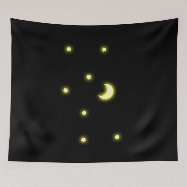Item preview, shining crescent moon and stars designed and sold by NAGNE.