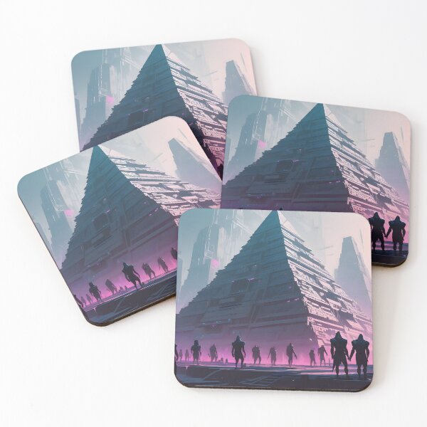 Item preview, Futuristic City with a Pyramid designed and sold by papi1998.