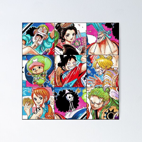 One Piece Collage Posters for Sale