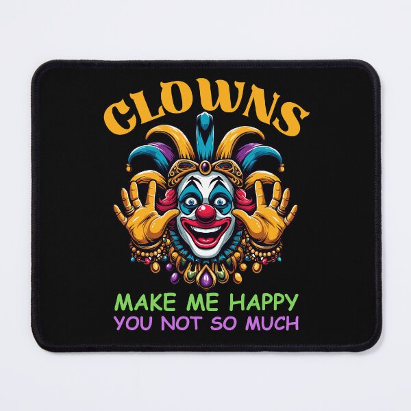 Item preview, Clowns Make Me Happy - Mardi Gras Clown designed and sold by Kawaii-n-Spice.