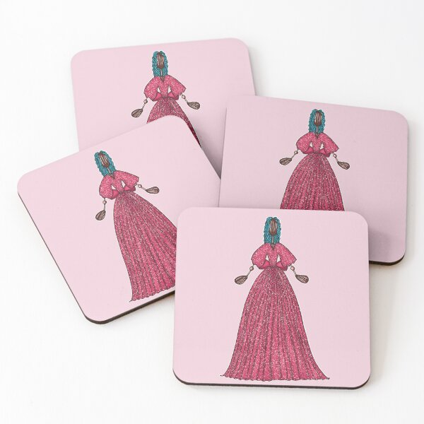 Item preview, Pink Evening Gown With Bow  designed and sold by Rohvanah The Drawn Doll.