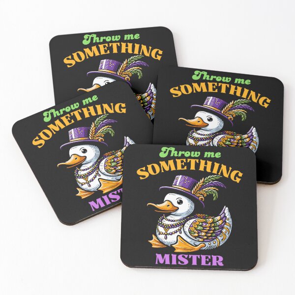 Item preview, Throw Me Something Mister - Mardi Gras Duck designed and sold by Kawaii-n-Spice.