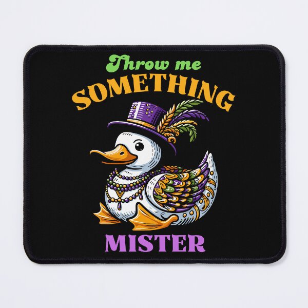 Item preview, Throw Me Something Mister - Mardi Gras Duck designed and sold by Kawaii-n-Spice.