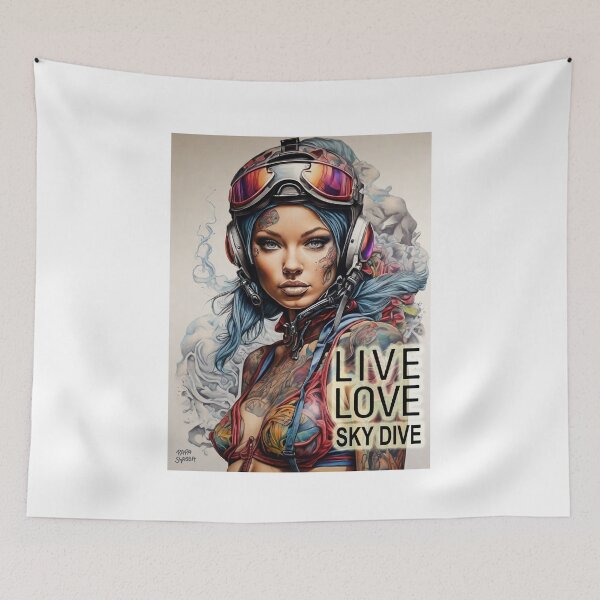 Item preview, Live, Love, Sky Dive; designed and sold by StickerApe.