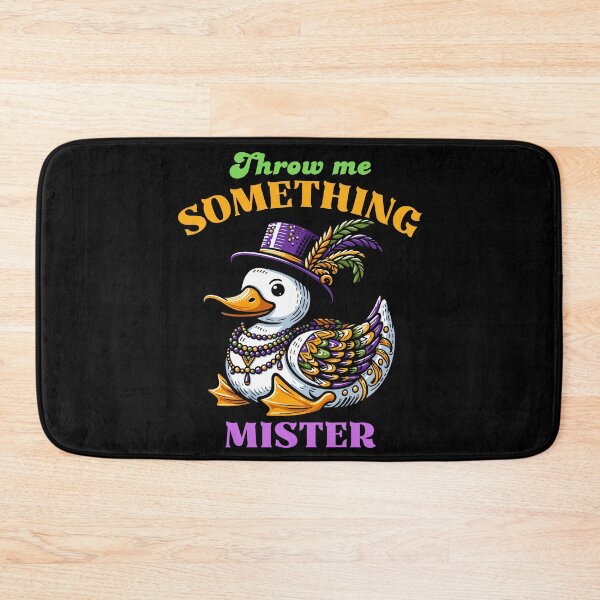 Item preview, Throw Me Something Mister - Mardi Gras Duck designed and sold by Kawaii-n-Spice.