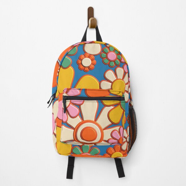 Item preview, Flower Market London 1967 Colorful Retro Floral 60s Plastic-Look designed and sold by kierkegaard.