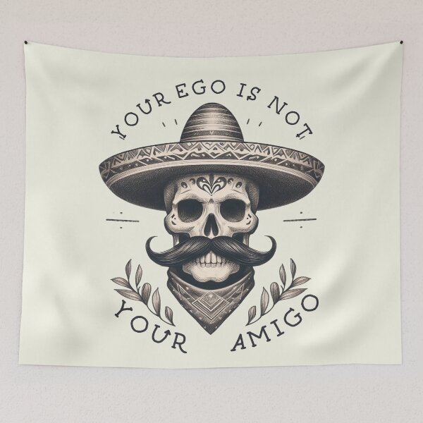Item preview, Mexican Skull Wisdom - Ego Check Quote designed and sold by RuyaFab.