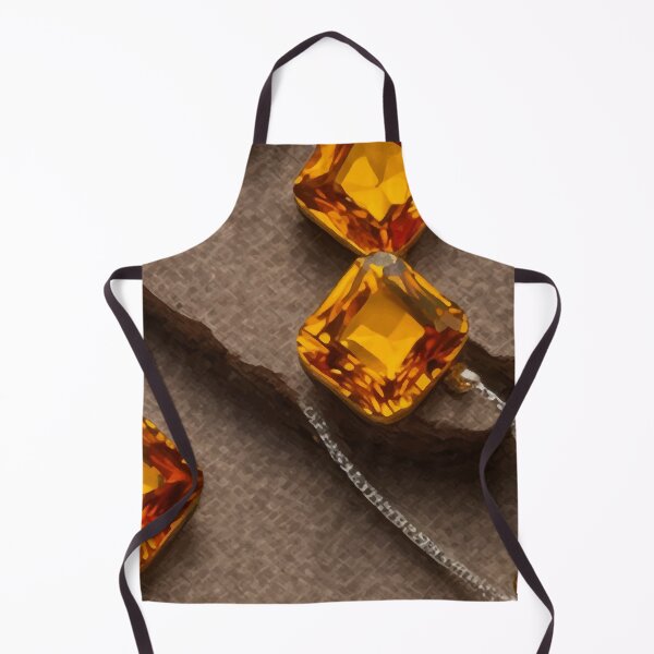 Item preview, Quadrilateral Lovecraftian jagged Citrine Charm designed and sold by Andy Merz.