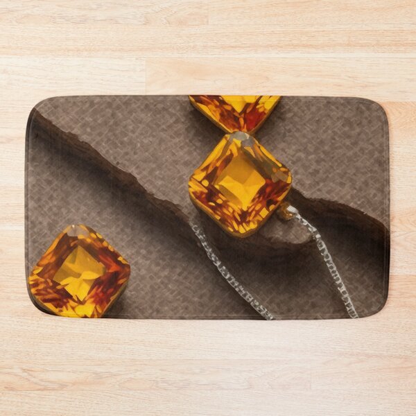 Item preview, Quadrilateral Lovecraftian jagged Citrine Charm designed and sold by Andy Merz.
