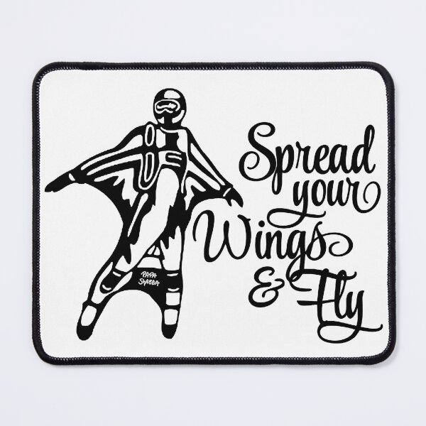 Item preview, Spread your Wings and Fly; Basejumping; designed and sold by StickerApe.