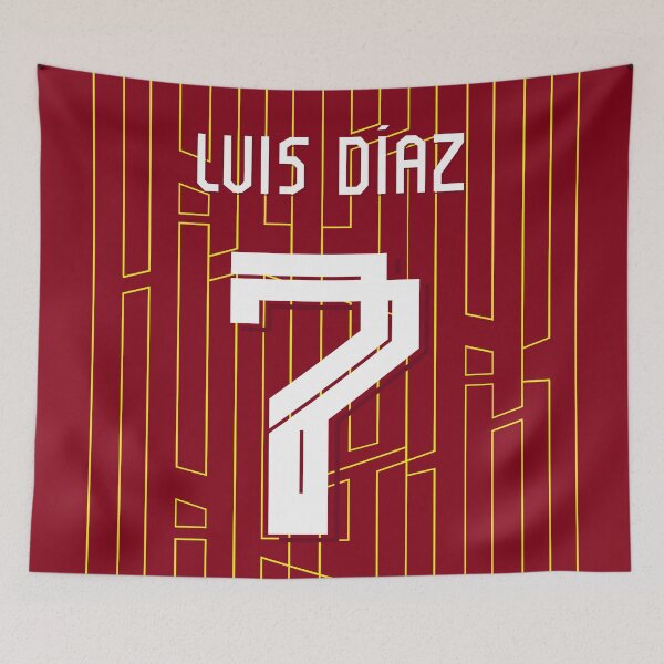 Item preview, Luiz Diaz 7 Liverpool Home Jersey 24/25 designed and sold by Alimator.