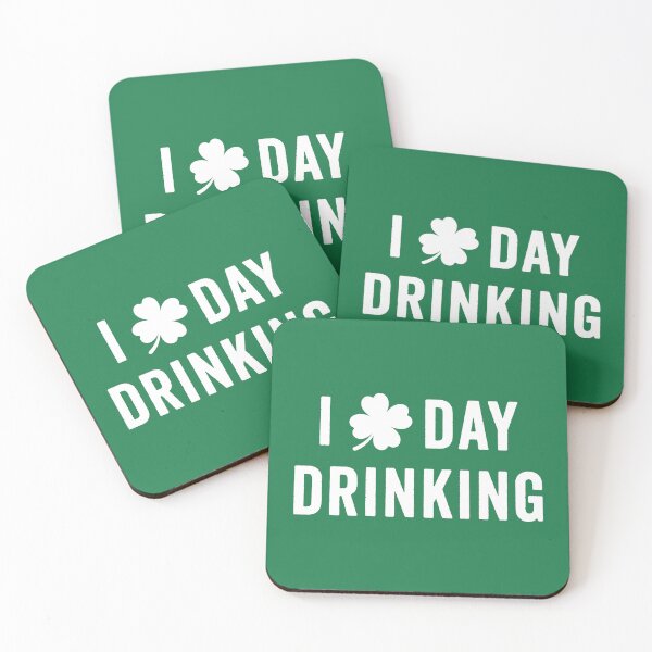 Item preview, I Love Day Drinking - Funny St. Patrick's Shamrock designed and sold by hadleyfoo.