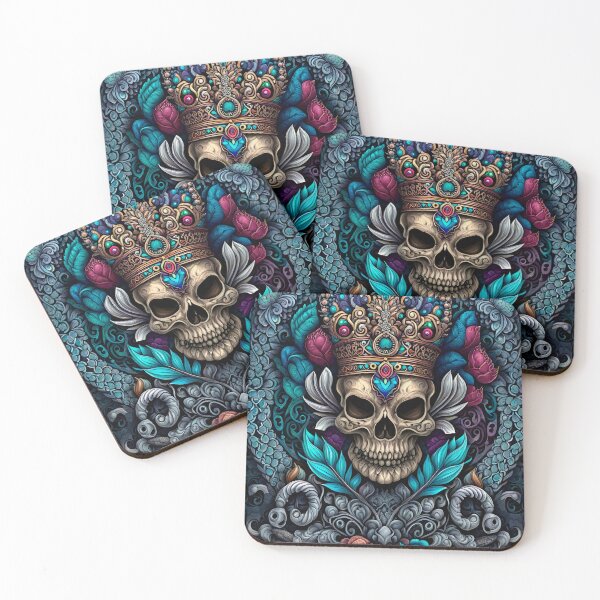 Item preview, Regal Crowned Skull with Floral Majesty designed and sold by Department61.