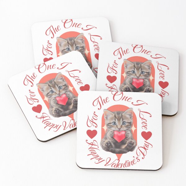 Item preview, Happy Valentines Day Kitten Design designed and sold by ZeptepiTrends.