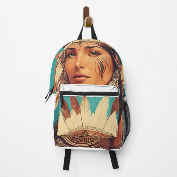 Item preview, Native American Girl Folk Art Design designed and sold by Luxpavo.