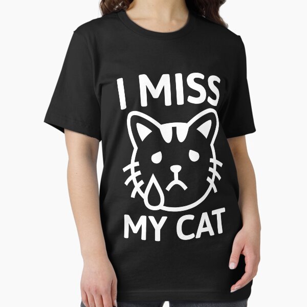Artikel-Vorschau von Ich vermisse meine Katze weiß und schwarz, designt und verkauft von PMCreative.