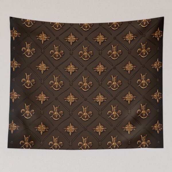 Item preview, Golden Fleur-de-Lis Elegance | Luxurious Vintage-Inspired Pattern designed and sold by David Balzen.