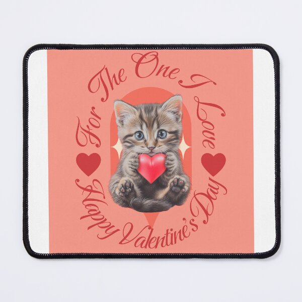 Item preview, Happy Valentines Day Kitten Pink Design designed and sold by ZeptepiTrends.
