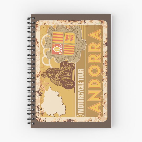 Item preview, Andorra Motorcycle Tour Andorran Motorcycle Sticker T-Shirt 01 designed and sold by OuterShellUK.