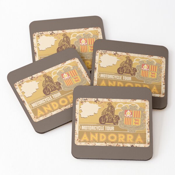 Item preview, Andorra Motorcycle Tour Andorran Motorcycle Sticker T-Shirt 01 designed and sold by OuterShellUK.