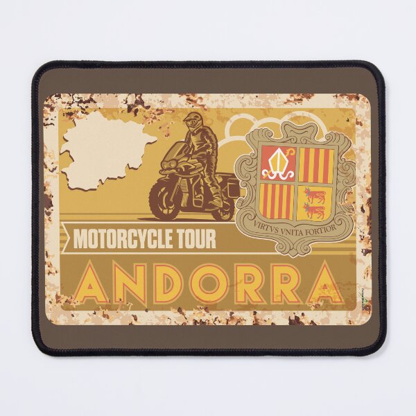 Item preview, Andorra Motorcycle Tour Andorran Motorcycle Sticker T-Shirt 01 designed and sold by OuterShellUK.