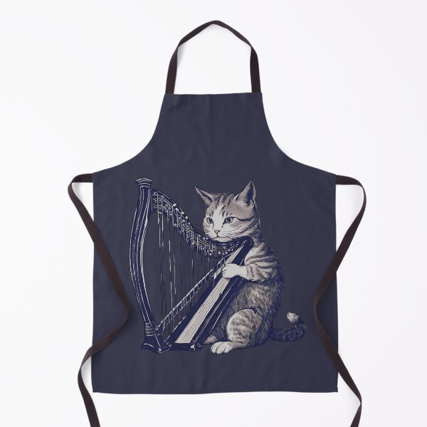 Item preview, Musical Cat Playing The Harp designed and sold by Urban-Celt.