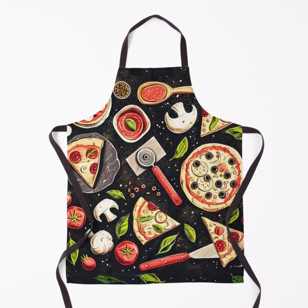 Item preview, Pizza Lovers Apron designed and sold by KatanaCreative.