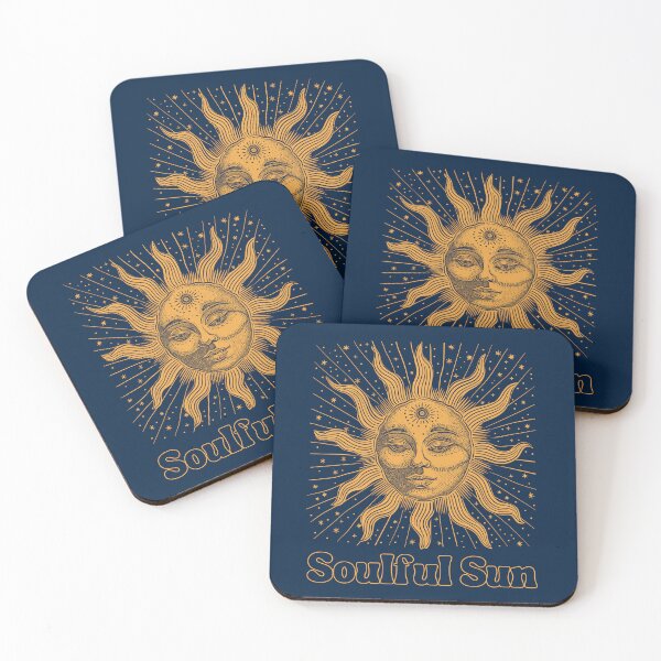 Artikelvorschau, „Soulful Sun“ Vintage Zen Illustration – Spiritualität Lebensstil entworfen und verkauft von Loffartdesign.