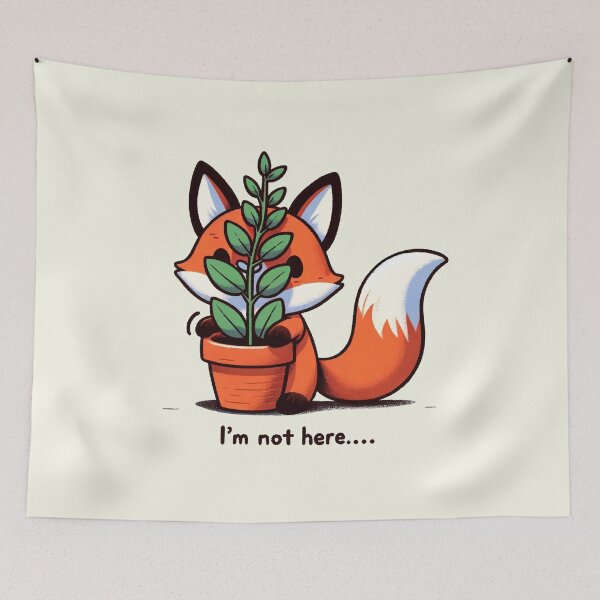 Aperçu de l'œuvre Hiding Fox - Plante en pot sournoise créée et vendue par RuyaFab.