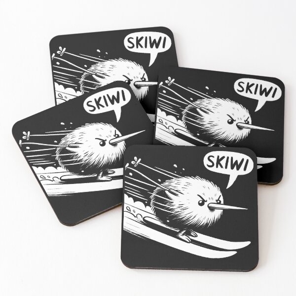 Item preview, Ski Skiwi Kiwi Bird designed and sold by DoodleDashShop.