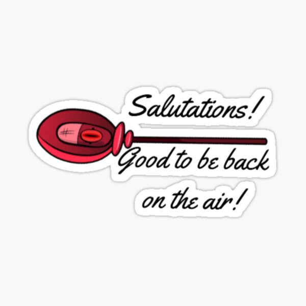 Item preview, Hazbin Hotel: Radio Salutations designed and sold by EmberlyDawn.