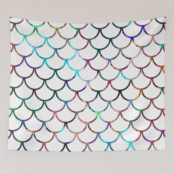 Item preview, White Fish Scales & Rainbow Colors designed and sold by Jared Davies.