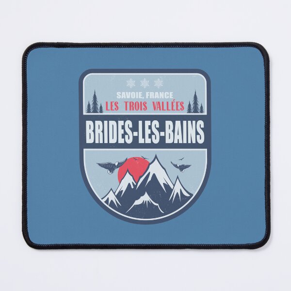 Item preview, Brides-les-Bains France Vintage Winter Skiing Design designed and sold by CynthiaGraphics.