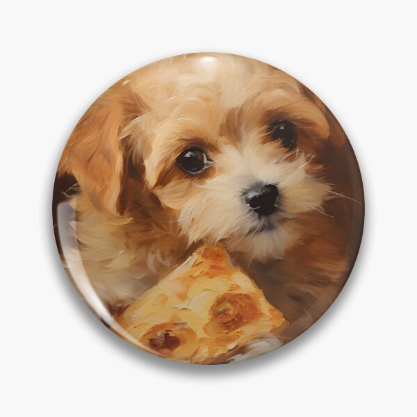 Item preview, Puppy Eating Pizza designed and sold by KookyStudioArt.