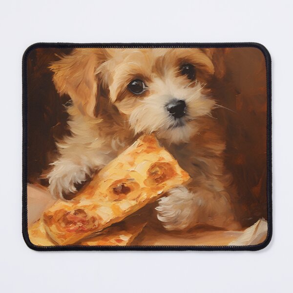 Item preview, Puppy Eating Pizza designed and sold by KookyStudioArt.
