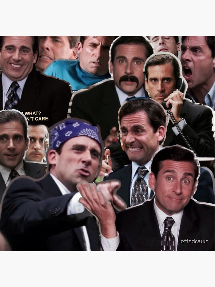 Michael Scott - The Office Collage Throw Pillow for Sale by Michaelws