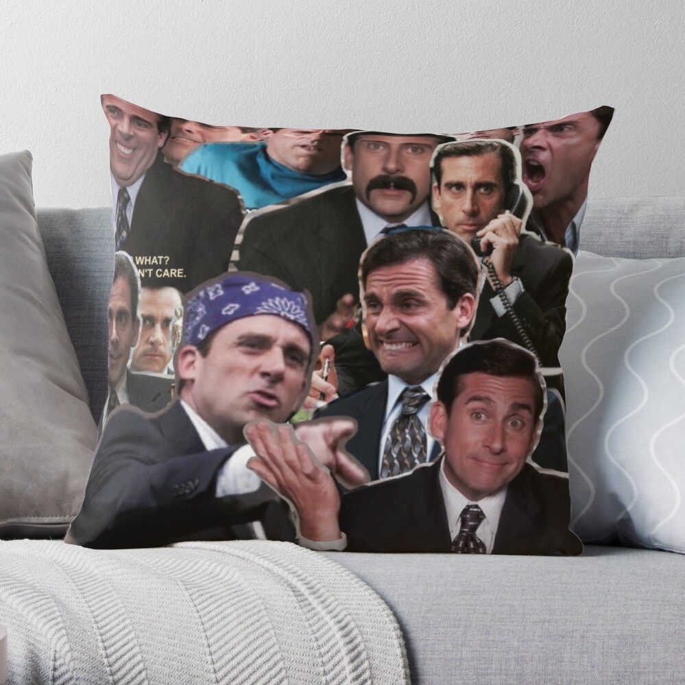 Michael Scott - The Office Collage Throw Pillow for Sale by Michaelws