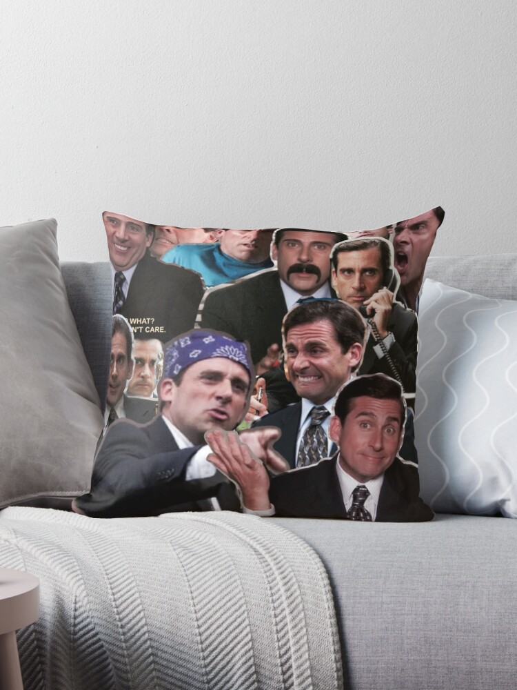 Jim, Dwight, Michael- The Office Throw Pillow  Throw pillows, Designer  throw pillows, Pillow sale