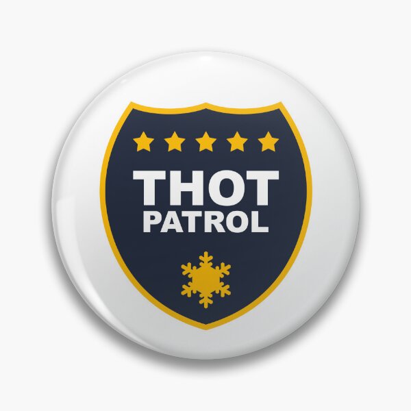 Item preview, Thot Patrol Badge designed and sold by thuqqdotcom.