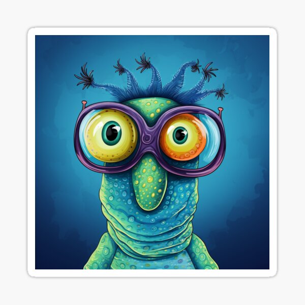 Item preview, Crazy little blue creature designed and sold by liana campbell.