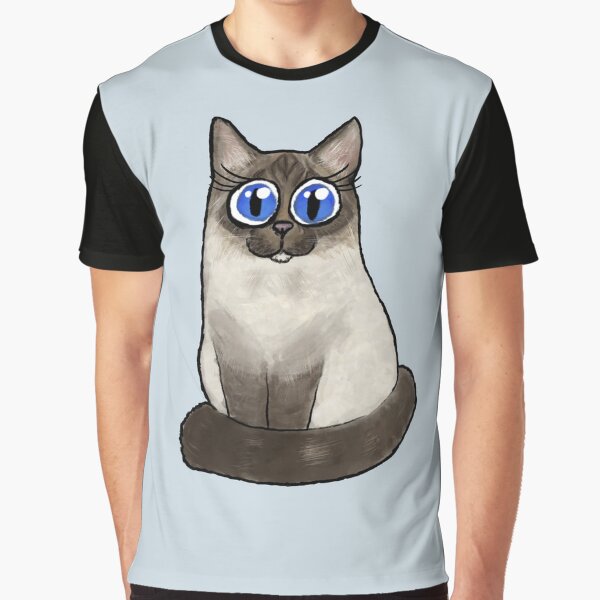 Holy Burma cartoon cat Graphic T-Shirt