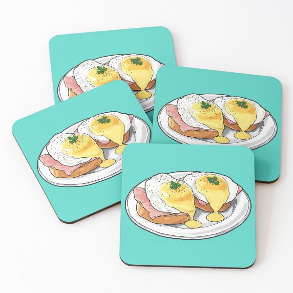 Item preview, Delicious Eggs Benedict Breakfast Meal Hand Drawn Illustration Food  designed and sold by meganohm.
