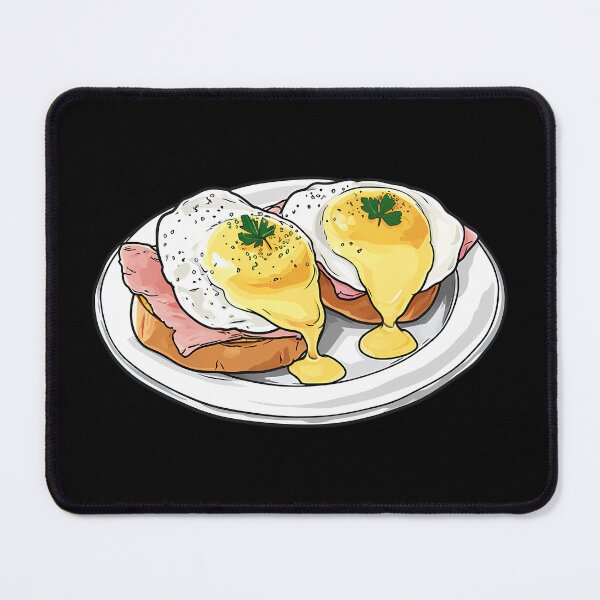 Item preview, Delicious Eggs Benedict Breakfast Meal Hand Drawn Illustration Food designed and sold by meganohm.