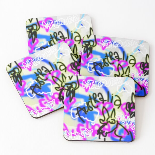 Item preview, Australia (Blue Pink) designed and sold by skullbal.
