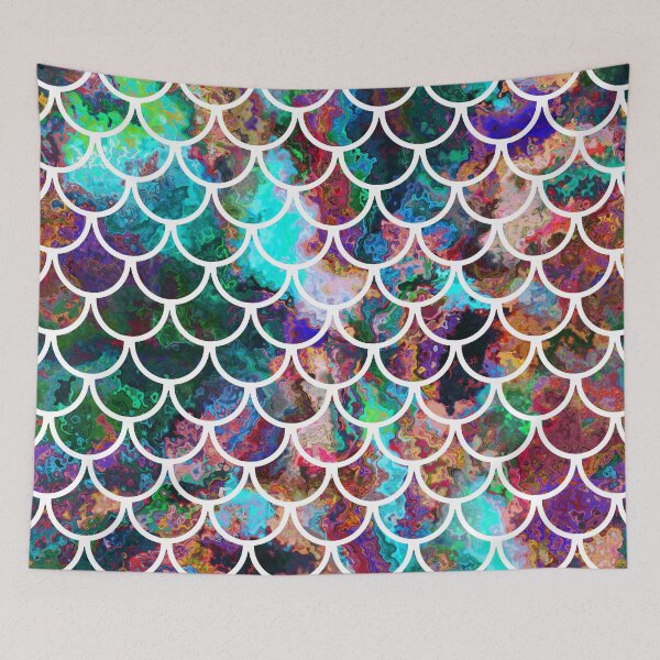 Item preview, White Fish Scales & Rainbow Colors designed and sold by Jared Davies.