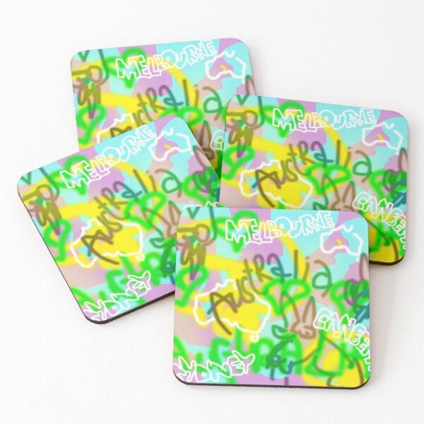 Item preview, Australia (Green Yellow) designed and sold by skullbal.